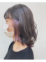 フェアリーテール 高坂店&nbsp;さりげなさが可愛い♪ラベンダーインナーカラーミディ