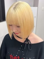 ベレーザ 渋谷(BELEZA) 18605_金髪ブロンドレイヤーショートボブハンサムショートウルフ