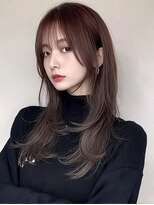 レア 新越谷(LEA) 韓国風ウェーブレイヤー × ダークモカ