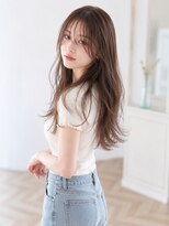 バグズ(Baguz)&nbsp;色っぽ韓国ロングレイヤー×シースルーバング×透明感ブラウン