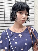 キャロルガーデンズ ボコカ 表参道(Carroll Gardens bococa) 黒髪ボブ×ラフウェーブパーマ