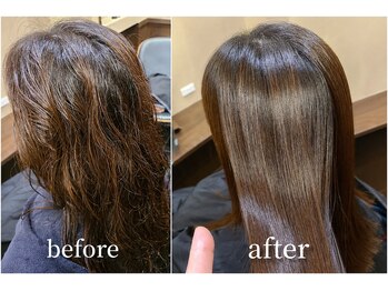 クシェルヘア(kuschel hair)の写真/【北山/駐車場あり】今までと違う、弱酸性の縮毛矯正。≪kuschel hair≫でナチュラルなストレートヘアに！
