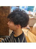 メンズ　　マッシュ×ハードパーマ