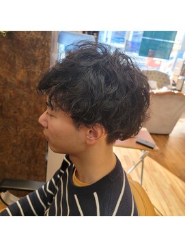 クラージュ 二十四軒店(HAIR SPACE COURAGE) メンズ　　マッシュ×ハードパーマ