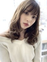 シルクレイ 吉祥寺店(Silk-lei) 大人かわいいフェザーバングマロングレージュ30代Silk-lei吉祥寺