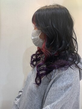 ヘアアンドメイク アール(hair＆make R) インナーカラーグラデーション