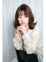 フィノ(Fino)&nbsp;大人可愛い外はねフレンチボブ☆シナモングレージュ