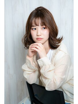 フィノ(Fino) 大人可愛い外はねフレンチボブ☆シナモングレージュ