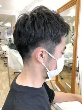 ヘッズ 本八幡店(HEADS) MEN'S HAIR  センターパート　ツイストスパイラル　韓国マッシュ