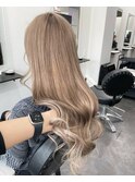 ベージュ/似合わせカット/くびれヘア/ツートーンカラー