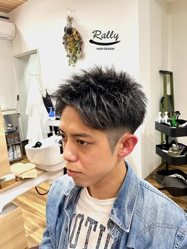 ラリー(Rally) ツーブロックショート