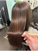 マットベージュ+髪質改善トリートメント