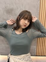 ロンドプロフィール 浦和(Lond profil)&nbsp;中川　前髪カット顔まわり似合わせ外ハネくびれレイヤーミディ