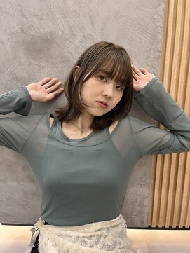 ロンドプロフィール 浦和(Lond profil) 中川　前髪カット顔まわり似合わせ外ハネくびれレイヤーミディ