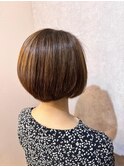 大人の女性のエイジングケア ショートボブ 髪質改善ケア#3