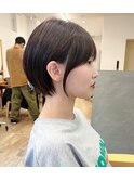 Say.岩井 丸みショート×耳かけショート×簡単スタイリング