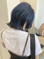 フラッグバイヘッドライト 愛知田原店(FLAG by HEADLIGHT)&nbsp;ブリーチを使ったデザインカラーなどもお任せください◎#blue 