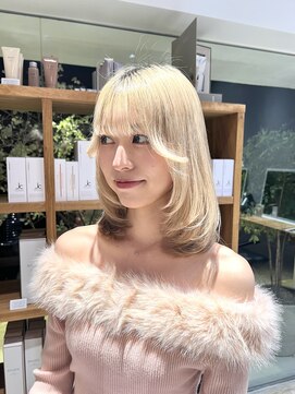 ナチュラル ヘアーデザイニング(Natural hair designing) ミディアムレイヤースタイル @anju_takei