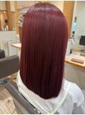 驚きの艶髪 秋冬の髪質改善Trとケアカラー ストレート
