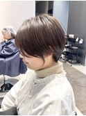 大人可愛い丸みショートでイメチェン垢抜けヘア