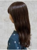 20代30代40代　ダークブラウン　オフィス　地毛風カラー