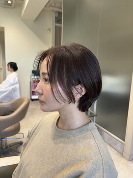 アローム(alom) ホワイトグレージュ/デジタルパーマ/チェリーブラウン/茅ヶ崎