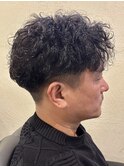 ツイストスパイラルパーマ<理容室>【床屋／メンズ］