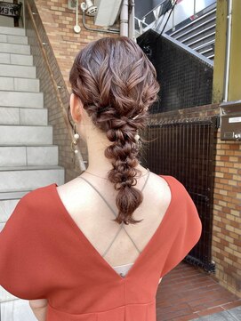 テトラ バイ ネオリーブ 横浜西口店(tetra by neolive) 編みおろし:ゆるふわヘアセット パーティースタイル 横浜★