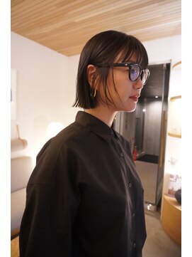 カシ 中目黒(CASI) ミニボブ/黒髪ボブ/bob/ショート/スクエアボブ