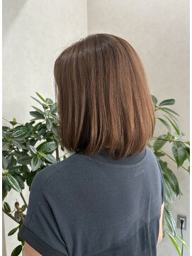 クム 横浜(qumu) ボブ × ピンクベージュ【神永】