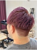 ナチュラルマッシュ×スモーキーピンク