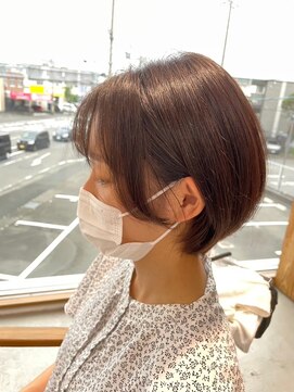 グランデュール 東静岡池田店(GRANDEUR) 東静岡ショートボブくびれショートイルミナカラー顔周りレイヤー