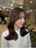 ミズチャーム(Ms.CHARM) レイヤーカット/ブラウンカラー/カシミヤトリートメント
