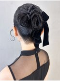 ロング小顔おくれ毛グレージュ前髪カット_ba566652