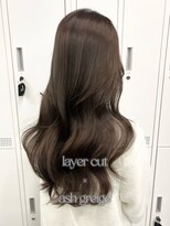 アリュウル 表参道 青山(Allure)&nbsp;ブリーチなしダブルカラー＊アッシュベージュ/赤みゼロカラー