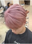 フェザーショート/マッシュ/メンズハイトーン/メンズカット