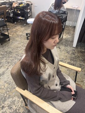 ユッカ 梅田(YUCCA) 【YUCCA】大人可愛い/セミロング/orange brown