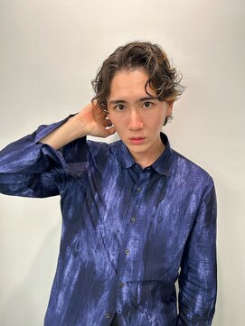 バンクスヘアー(BANK'S HAIR) 池袋　メンズ　パーマ　常田　ツーブロック　センターパート