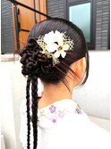 袴に合わせたシンプルアップ　カチモリ