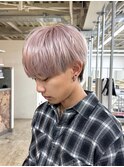 ホワイトミルクティーベージュ/ラウンドマッシュ/千葉駅◎RYO