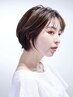 2【敏感肌の方】カット+イノアカラー(白髪染めOK)+髪質改善Tr ¥19500