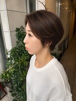 ハク アトリエ(HaKU atelier) 大人ヘアショートボブ艶髪透明感カラー上品カット