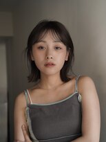 ネイヴィル(navile)&nbsp;外ハネボブ×ナチュラルグレージュ