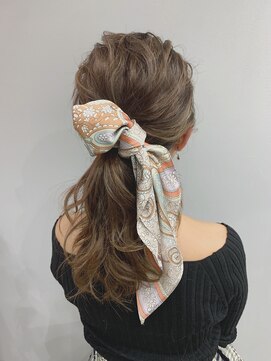 レイドバック(LAID BACK) 【代官山LAIDBACK】スカーフアレンジ