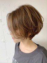 ヴェイン 渋谷(vain)&nbsp;【vainオフィスハイライト】前下がりハンサムショート