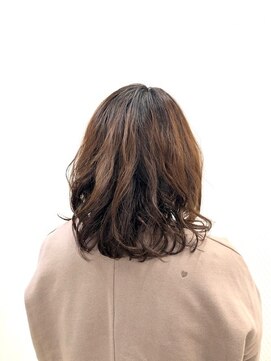 クオリス 上福岡店(QUALIS) 大人ミディアムボブ/無造作/デジタルパーマ/ベージュカラー/40代