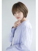 〈mielhair新宿〉艶カラー　丸みショートボブ