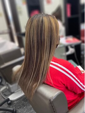 びゃんびゃん 浅水本店 ランダムハイライトベージュ