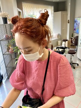 ダニーコウベ(Danny kobe) オレンジお団子アレンジ