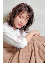 クシュ 所沢東口店(kusyu...)&nbsp;ペールベージュセクションカラーグラデーションカラー外ハネボブ